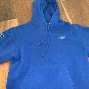 Blue Obey Worldwide Hoodie